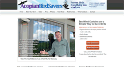 Desktop Screenshot of birdsavers.com