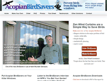 Tablet Screenshot of birdsavers.com